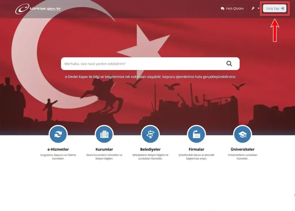 روش دریافت برگه نفوس از E-Devlet